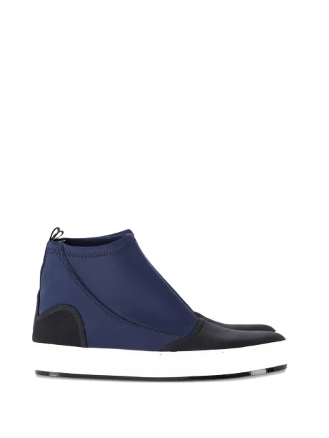 Marni Pre-Owned neoprene round-toe sneaker boots Blue NAPPUGBSH349632W
