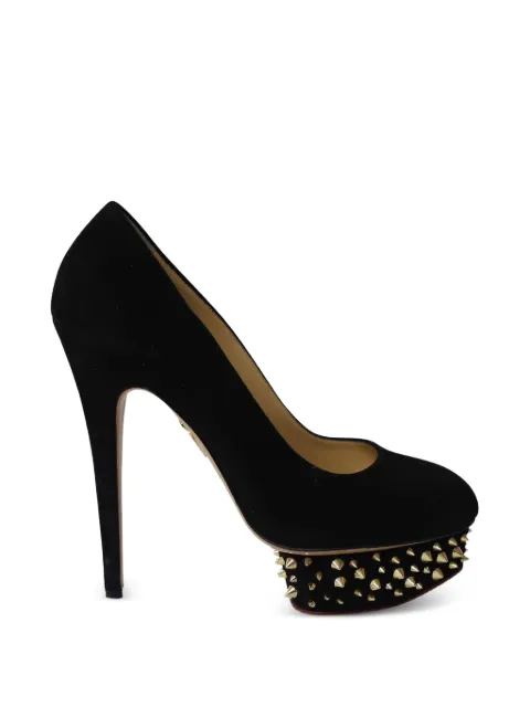 Charlotte Olympia Studded platform heels Black TONPUGBSH189296W