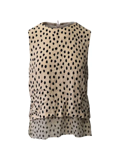 Kate Spade Dotted sleeveless top Neutrals TONPUGBCL153752W