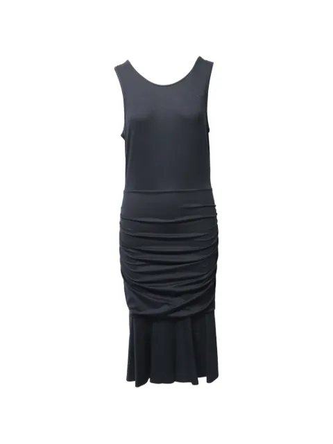 Diane Von Furstenberg Vintage ruched midi dress Black TONPUGBCL235366W