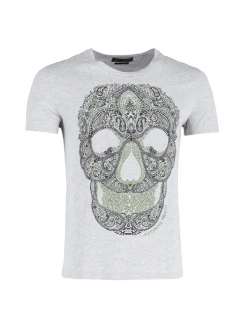 Alexander McQueen Pre-Owned skull graphic t-shirt Grey HNDOGBCL345065M