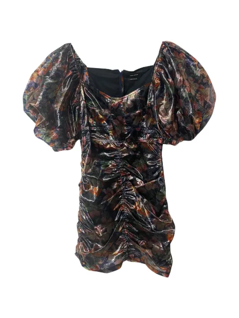 Isabel Marant Vintage Puff sleeve print dress Black NAPPUGBCL081797W