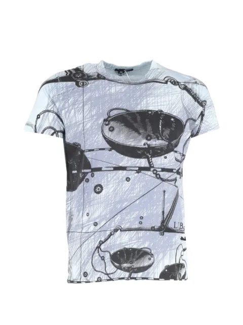 Prada Pre-Owned Zodiac printed T-shirt Blue HNDOGBCL345338M