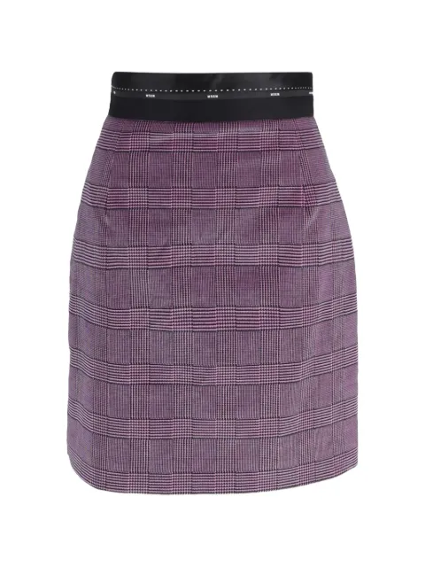 MSGM checked pencil skirt Pink NAPPUGBCL400296W
