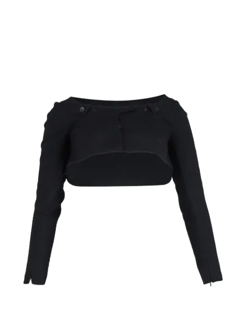 Givenchy Pre-Owned wool bolero Black NAPPUGBCL422289W