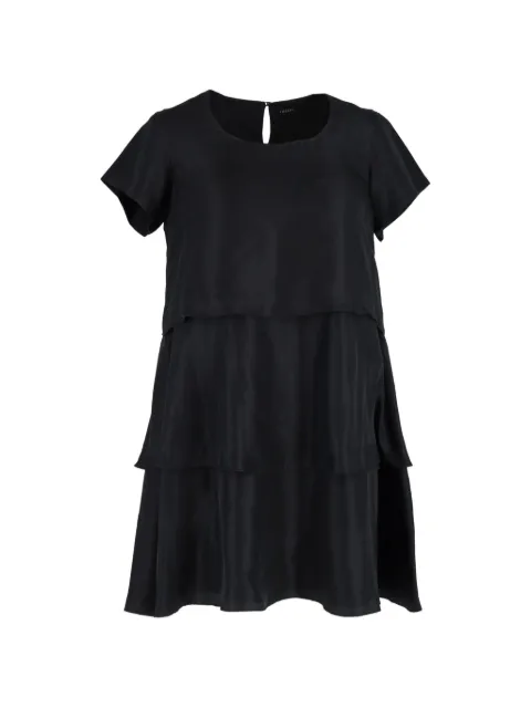 JOSEPH tiered mini dress Black NAPPUGBCL367592W