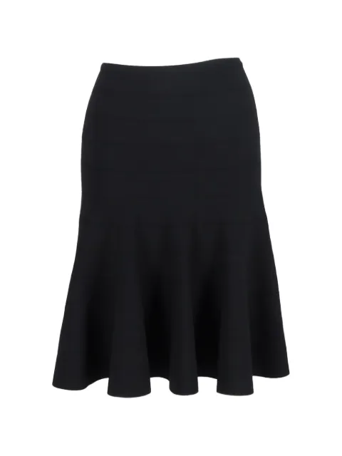 Alaïa Pre-Owned flared midi skirt Black NAPPUGBCL426990W