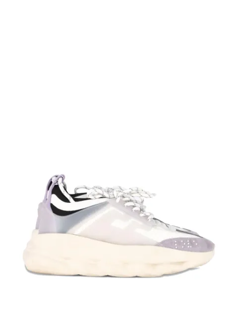 Versace Pre-Owned Chain Reaction lace-up sneakers White NAPPUGBSH358005W