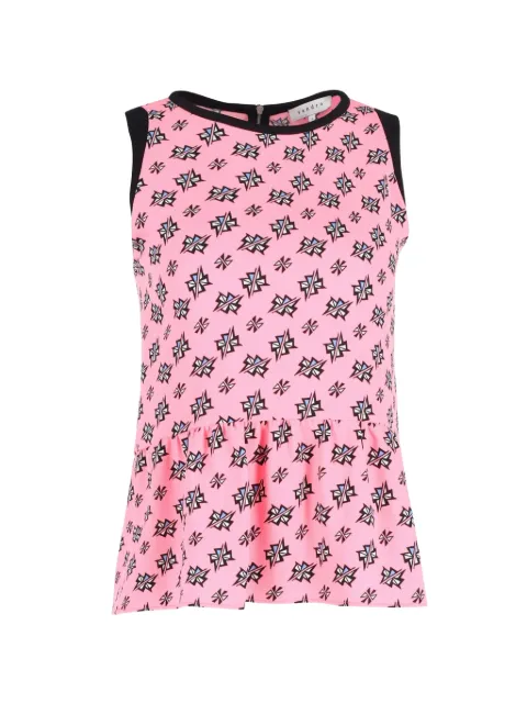 SANDRO printed peplum top Pink NAPPUGBCL345563W