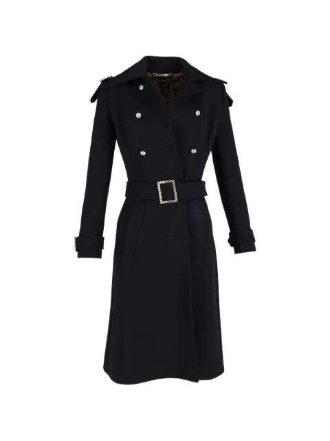 Dolce & Gabbana Pre-Owned double-breasted belt coat Black NAPPUGBCL358075W