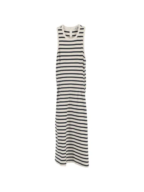 Pre-Owned Alexander Wang knitted striped tank dress Neutrals NAPPUGBCL461789W