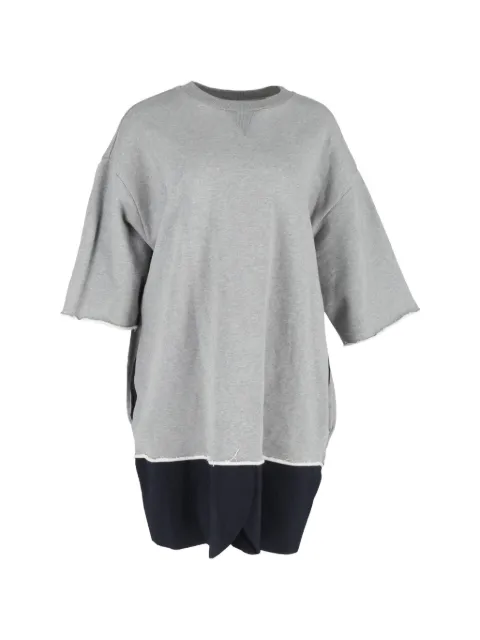 Maison Martin Margiela Pre-Owned color-block sweater dress Grey NAPPUGBCL453368W