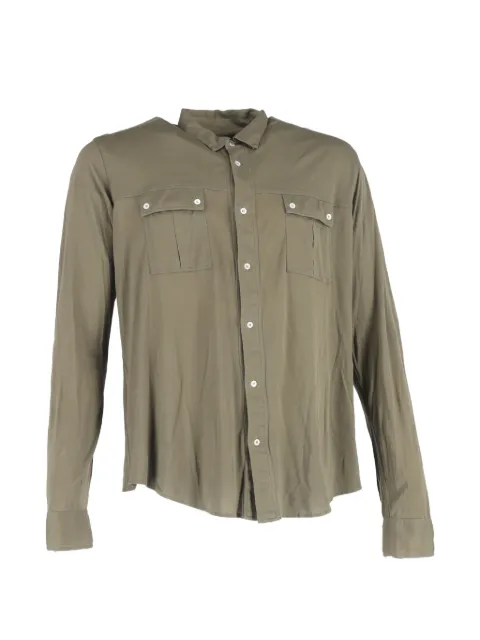 Balmain Pre-Owned button-up shirt Green MRPPUGBCL456855M