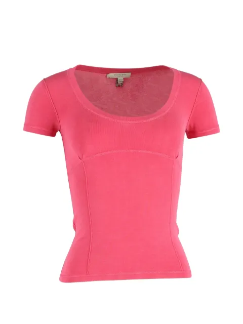 Burberry Pre-Owned cotton T-shirt Pink NAPPUGBCL376705W