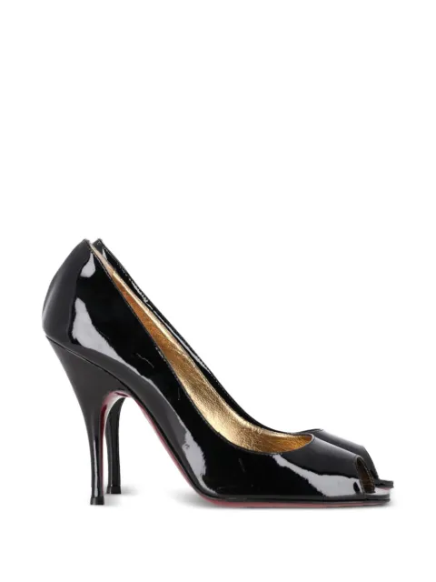 Dolce & Gabbana Pre-Owned peep-toe patent-leather pumps Black NAPPUGBSH451660W