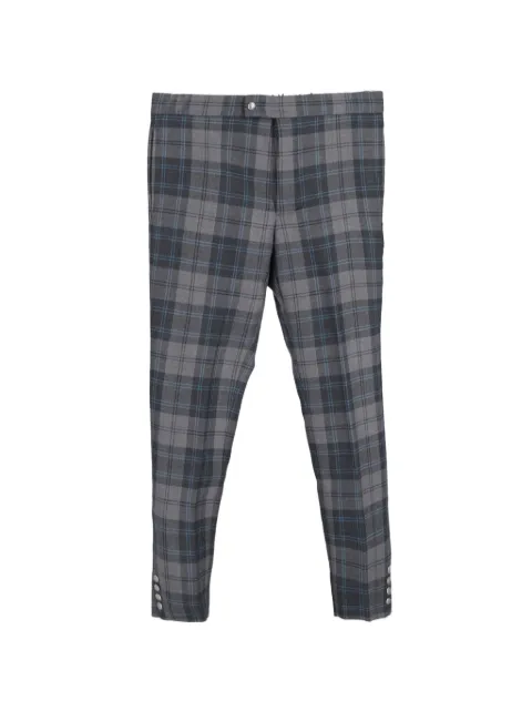 Moncler Vintage plaid-pattern trousers Grey MRPPUGBCL430634M