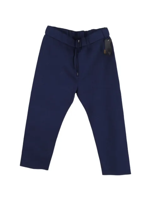 Marni Pre-Owned Elasticated zip trousers Blue NAPPUGBCL349453W