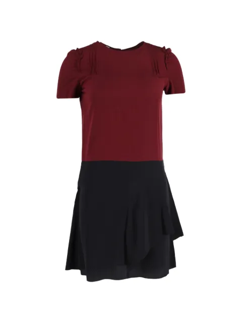 Miu Miu Pre-Owned colourblock short-sleeve dress Red NAPPUGBCL410802W