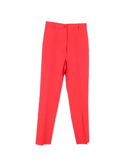 Dolce & Gabbana Pre-Owned button-fastening trousers Red NAPPUGBCL462478W