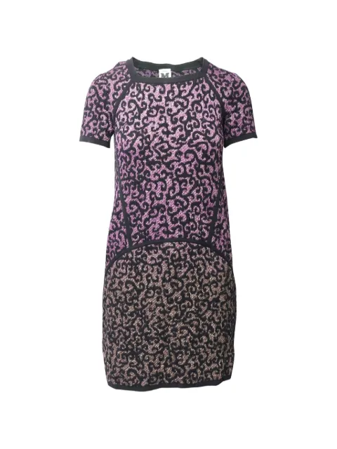 Missoni Pre-Owned knitted pattern dress Pink TONPUGBCL189288W