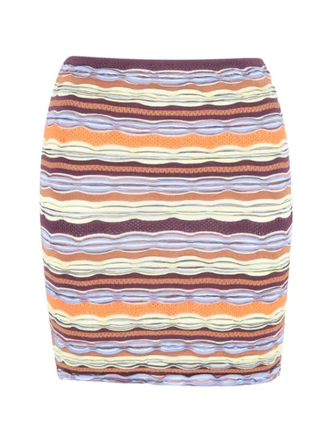 Missoni Pre-Owned zigzag-patterned mini skirt Neutrals NAPPUGBCL457006W