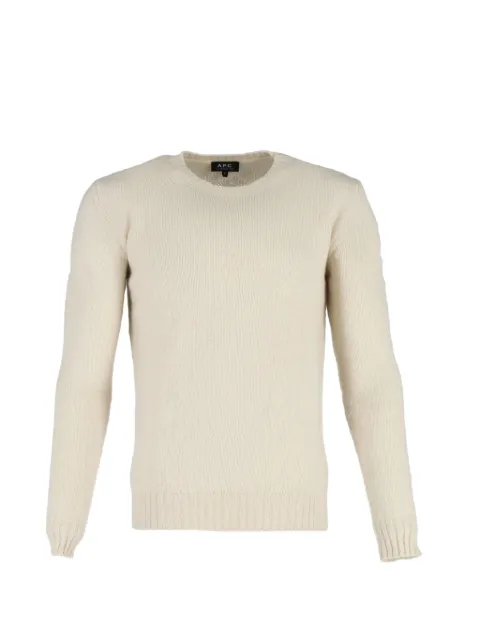 A.P.C. crew-neck wool sweater Neutrals MRPPUGBCL365641M