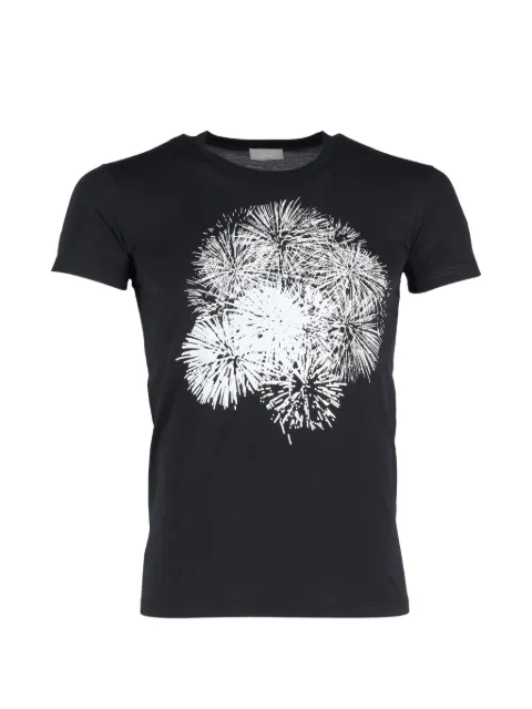 Christian Dior Pre-Owned firework graphic t-shirt Black HNDOGBCL345346M