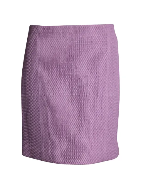 Bottega Veneta Pre-Owned quilted leather mini skirt Purple HNPUGBCL284321W