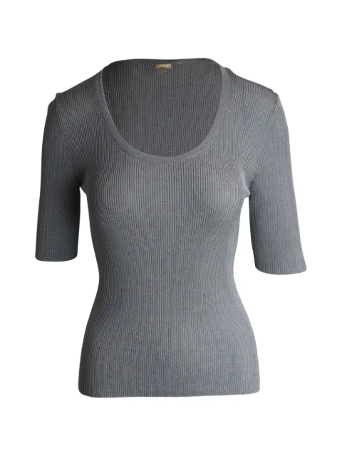 Michael Kors Vintage ribbed top Grey NAPPUGBCL263301W
