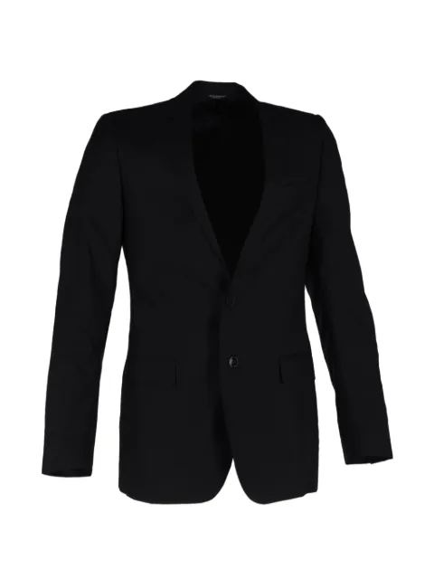 Dolce & Gabbana Pre-Owned single-breasted wool blazer Black MRPPUGBCL456463M
