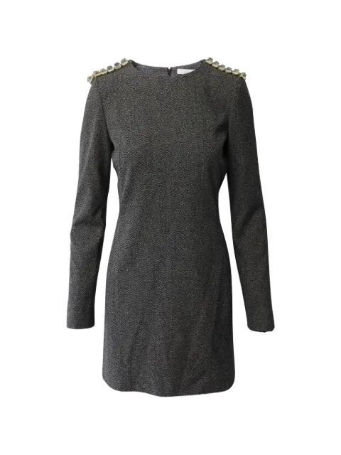 Chloé Vintage embellished-shoulder dress Grey NAPPUGBCL249852W
