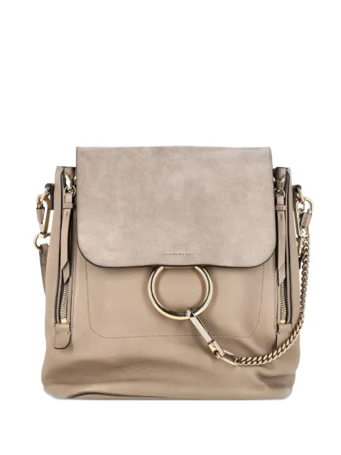 Chloé Vintage faye zip leather backpack Neutrals NAPPUGBBA400765W