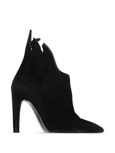 Bottega Veneta Pre-Owned Flame heeled ankle boots Black TONPUGBSH423460W