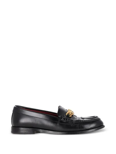 Red Valentino Vintage Vchain calf leather loafers Black NAPPUGBSH392456W