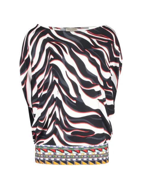 PUCCI Pre-Owned animal-print top Black NAPPUGBCL457012W
