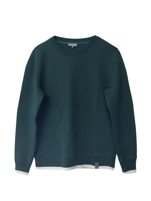 Lanvin Pre-Owned logo-embroidered sweatshirt Green MRPPUGBCL203041M