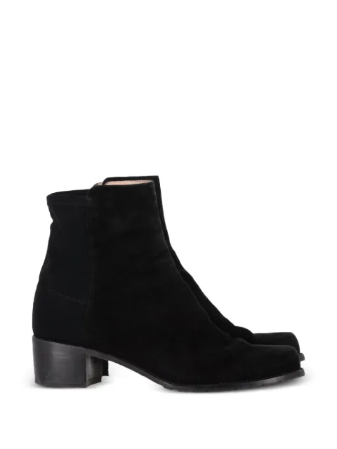 Stuart Weitzman round-toe ankle boots Black NAPPUGBSH457684W