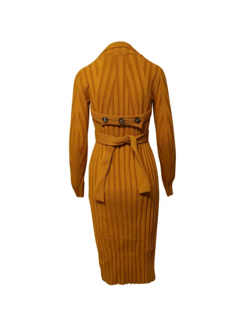 Proenza Schouler rib long-sleeve dress Orange NAPPUGBCL217475W