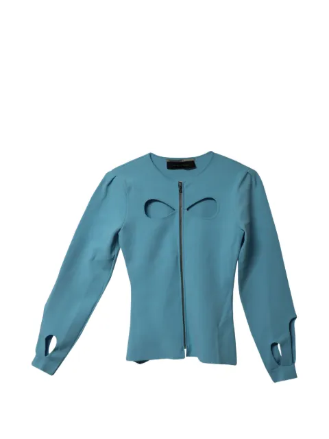 Rm By Roland Mouret cutout longsleeve top Blue NAPPUGBCL190745W