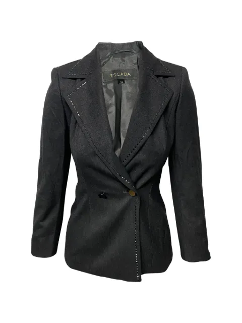 Escada Pre-Owned wool suit Grey NAPPUGBCL086619W