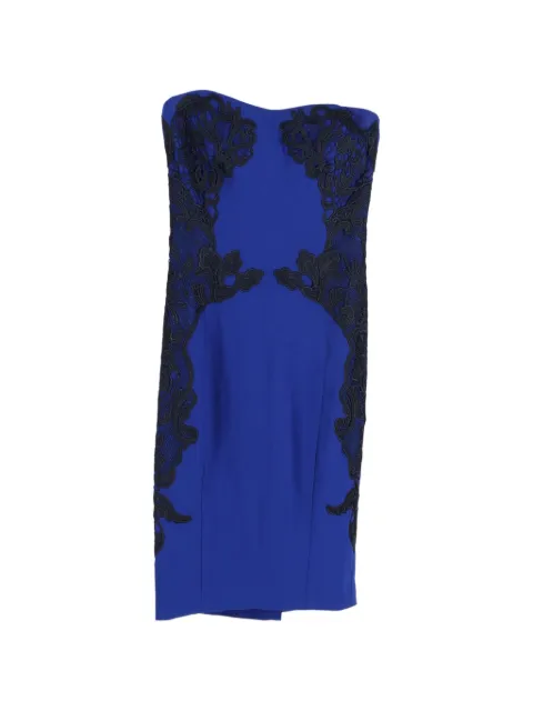 Diane Von Furstenberg Vintage Isabella Cosmic lace strapless dress Blue NAPPUGBCL376209W