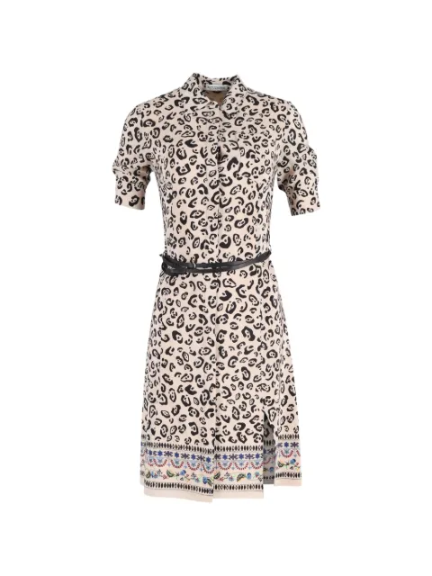 Altuzarra animal-print belted shirt dress Neutrals NAPPUGBCL398563W