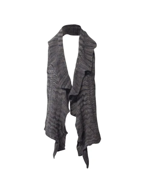 Missoni Pre-Owned ruffled knitted scarf Grey NAPPUGBCL207228W