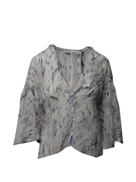 IRO V-neck pattern top White TONPUGBCL160047W