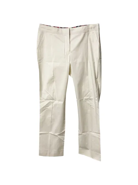 Ferragamo Pre-Owned white trousers White NAPPUGBCL091444W