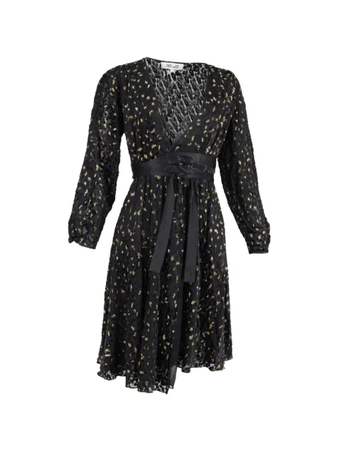 Diane Von Furstenberg Vintage animal-print dress Black NAPPUGBCL448577W