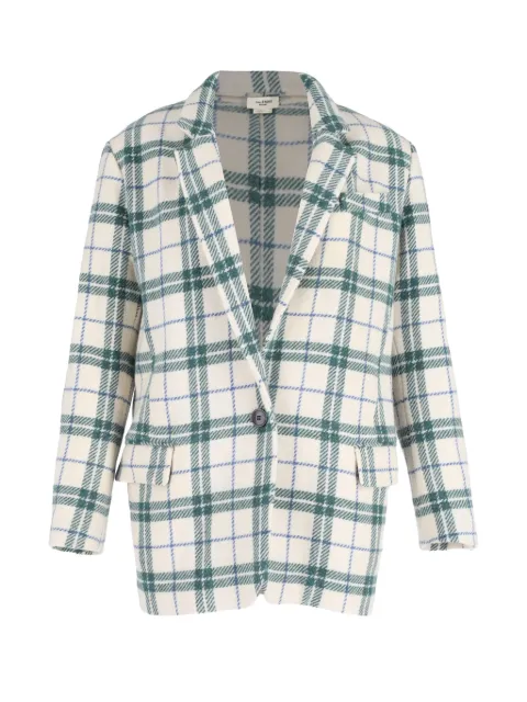 Isabel Marant Vintage check-pattern blazer White NAPPUGBCL433658W