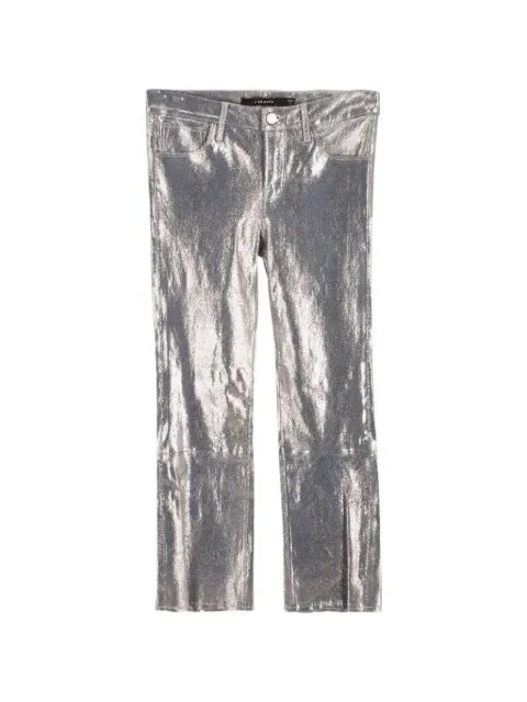 J Brand leather trousers Silver NAPPUGBCL181008W