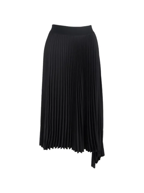 JOSEPH asymmetric pleated skirt Black TONPUGBCL450523W