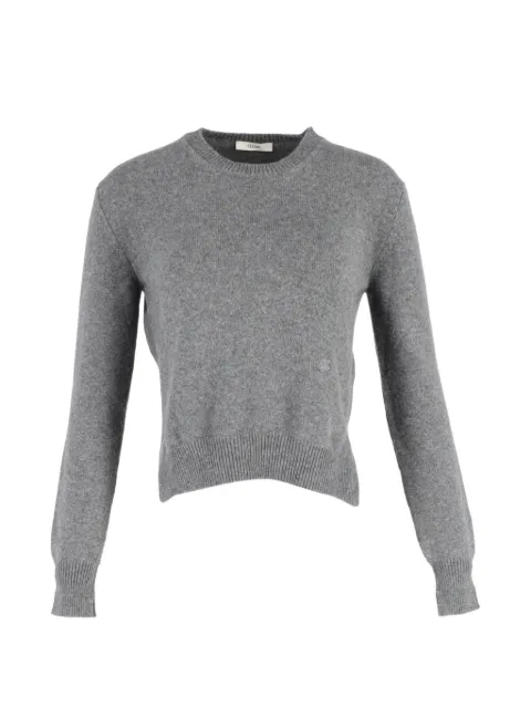 Celine Pre-Owned crewneck cashmere sweater Grey NAPPUGBCL368700W